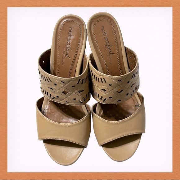 Natural Soul by Naturalizer Womens Beige‎ High Heel Sandals Size 7 - Picture 4 of 13